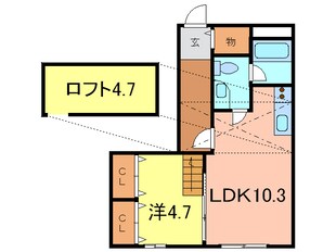 ヴィラヨサミの物件間取画像